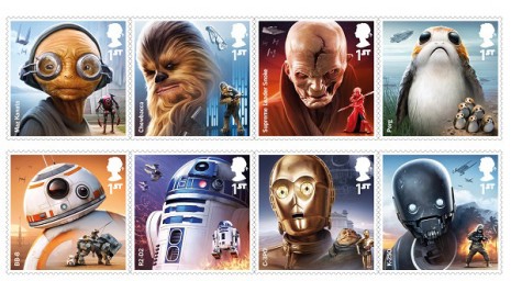 В Великобритании выпустят марки с героями «Звездных войн»